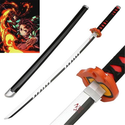 Cosplay Satoman Tanjiro 1:1 Anime Wood 104cm Katana Prop Model