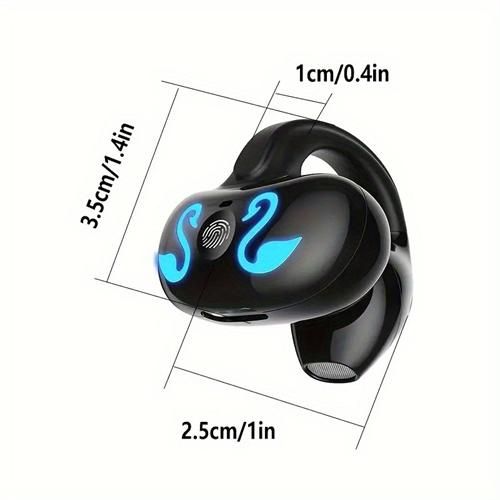 Wireless clip-on headphones 5.3 air conduction earbuds open wireless headphones bone conduction headphones