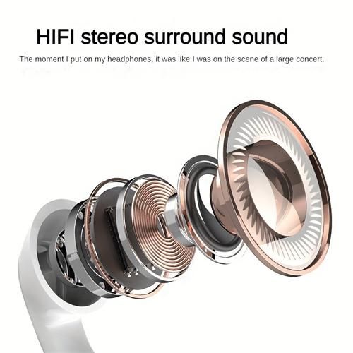 Wireless clip-on headphones 5.3 air conduction earbuds open wireless headphones bone conduction headphones