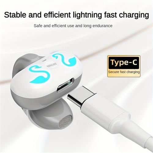 Wireless clip-on headphones 5.3 air conduction earbuds open wireless headphones bone conduction headphones