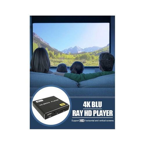 Mini 4K HDD Media Player 1080P Video Player with USB Drive EU Plug