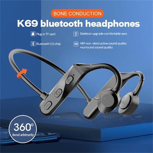 K69 bone conduction earphones sports earphones