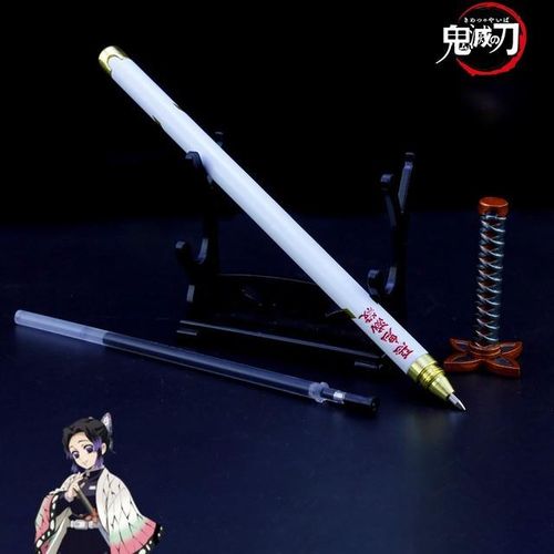 Demon Slayer The Insect Hashira Kochou Shinobu Pen s Nichirin Anime Katana Keychain Model Toy