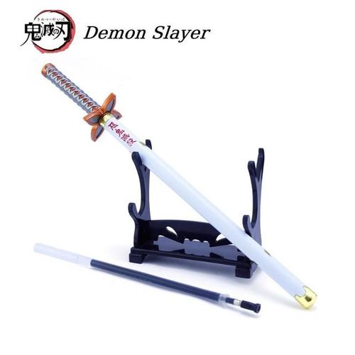 Demon Slayer The Insect Hashira Kochou Shinobu Pen s Nichirin Anime Katana Keychain Model Toy
