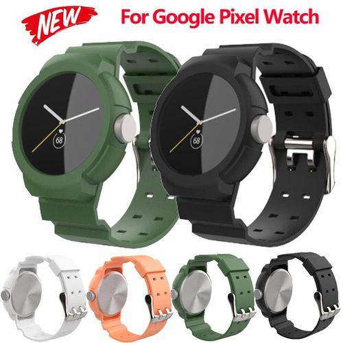 Shockproof Rugged Watch Band Protective Case For Google Pixel Watch Strap Bracelet Cover Shell