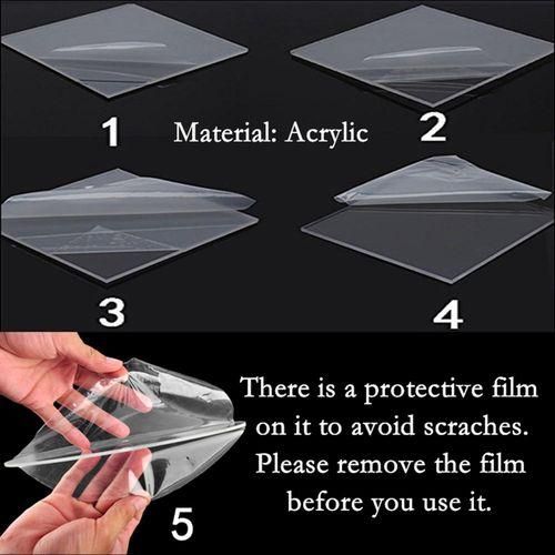 2pcsset Acrylic Display Riser Server Shelf Storage Clear