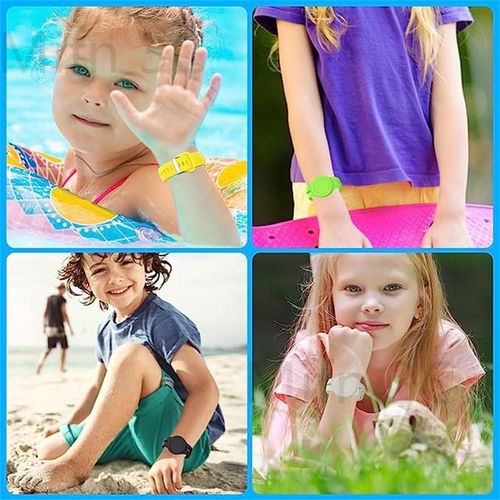 New 4 Pack For Airtag Wristband Waterproof Full Case Silicone Case For Air Tag Holder Toddler Band Hidden Accessories