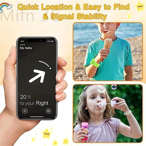 New 4 Pack For Airtag Wristband Waterproof Full Case Silicone Case For Air Tag Holder Toddler Band Hidden Accessories