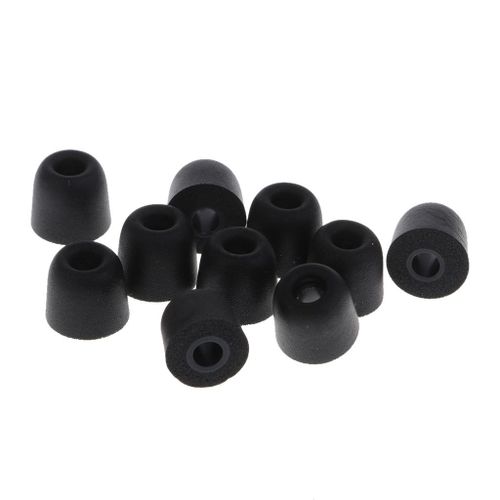 5 Pairs 4.5mm Earbud Memory Foam Tips Eartips For IN-EAR black