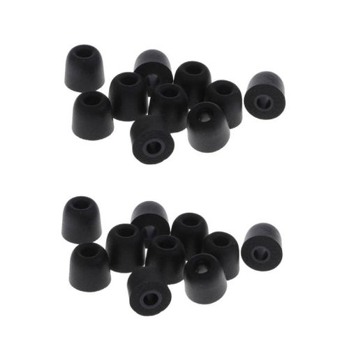 5 Pairs 4.5mm Earbud Memory Foam Tips Eartips For IN-EAR black