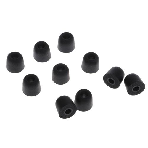 5 Pairs 4.5mm Earbud Memory Foam Tips Eartips For IN-EAR black