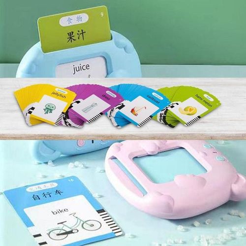 Electronic Early Education Machine 112 PCS Talking Flashcards See And Spell Learning Toy Montessori Toys Flash Cards For 2