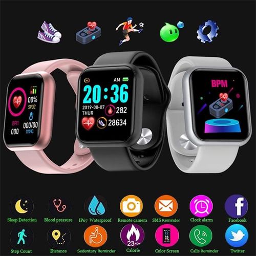 New Y68 Smart Watch Men Women IP67 Watch For Ios Android