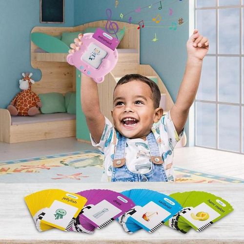 Electronic Early Education Machine 112 PCS Talking Flashcards See And Spell Learning Toy Montessori Toys Flash Cards For 2