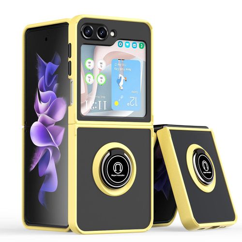 Applicable to Samsung Z Flip 5 Fold Stack Phone Case Galaxy Z Fold 5 Ring Bracket Frosted Anti-Fall Shell
