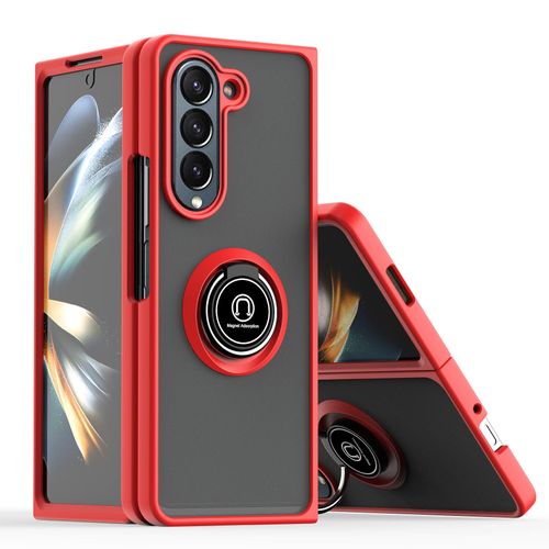Applicable to Samsung Z Flip 5 Fold Stack Phone Case Galaxy Z Fold 5 Ring Bracket Frosted Anti-Fall Shell