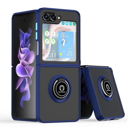 Applicable to Samsung Z Flip 5 Fold Stack Phone Case Galaxy Z Fold 5 Ring Bracket Frosted Anti-Fall Shell