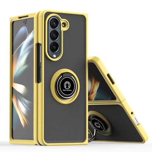 Applicable to Samsung Z Flip 5 Fold Stack Phone Case Galaxy Z Fold 5 Ring Bracket Frosted Anti-Fall Shell