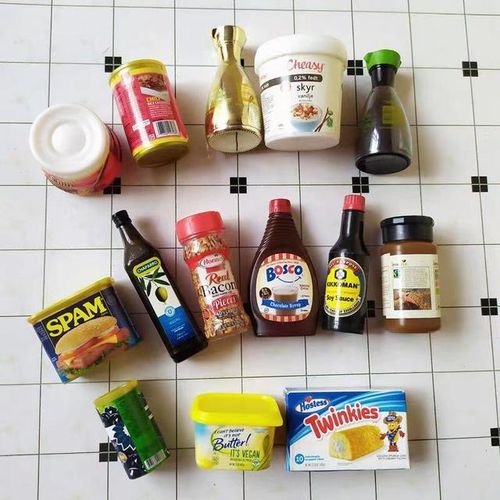 Mini Chip Snacks Renent Dollhouse Miniature Suupermarket Food Daily Necessities Pretend drink for doll kitchen toys