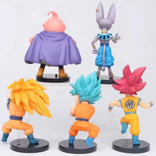 10Pcs/Set Anime Dragon Ball Z Set Super Son Goku Vegeta Broly Buu Action Figure Ultra Instinct Model for Fans Gifts Toys