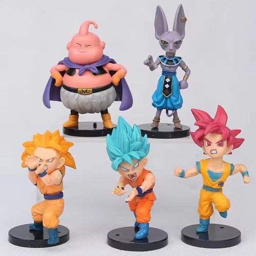 10Pcs/Set Anime Dragon Ball Z Set Super Son Goku Vegeta Broly Buu Action Figure Ultra Instinct Model for Fans Gifts Toys