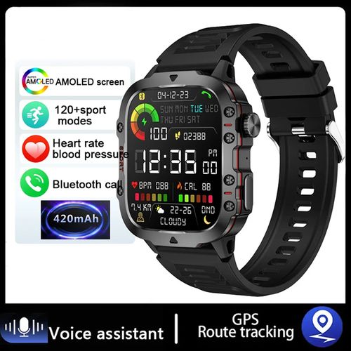 2024 New For Xiaomi Military Smart Watch Men IP68 5ATM Outdoor Sports Fitness Tracker 24H Health Monitor 1.96 Inch Smartwatches
