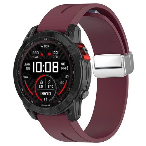 22mm 26mm 20mm Quick Fit Silicone Magnetic Watchband For Garmin Fenix 7x 7 Pro 7s X 6 6s Pro 5 5x 5s Plus Enduro 2 Gen2 Strap
