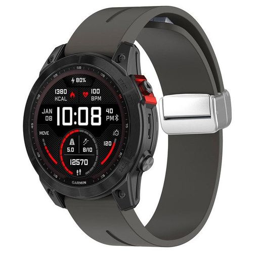 22mm 26mm 20mm Quick Fit Silicone Magnetic Watchband For Garmin Fenix 7x 7 Pro 7s X 6 6s Pro 5 5x 5s Plus Enduro 2 Gen2 Strap