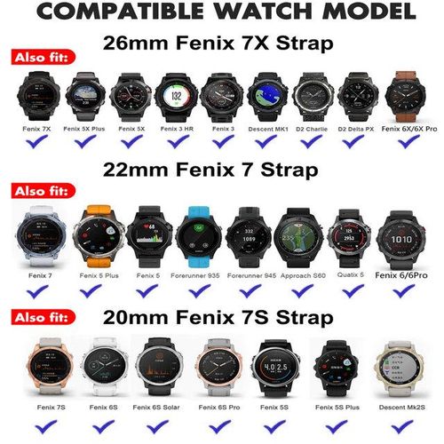 22mm 26mm 20mm Quick Fit Silicone Magnetic Watchband For Garmin Fenix 7x 7 Pro 7s X 6 6s Pro 5 5x 5s Plus Enduro 2 Gen2 Strap