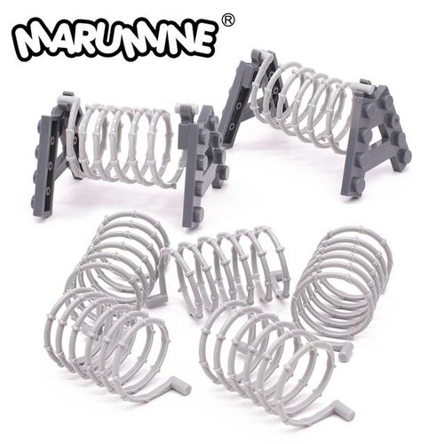 Marumine Block Base Barbed Wire Net Fence Scene Accessories MOC Building Bricks Model Kit Toys for 6+