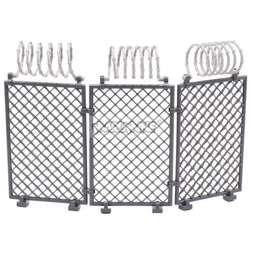 Marumine Block Base Barbed Wire Net Fence Scene Accessories MOC Building Bricks Model Kit Toys for 6+