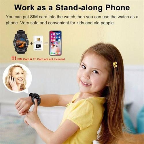 Ladies White Smart Watch V8 Bluetooth Function Watch