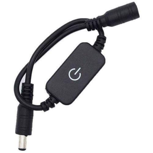 LED Monochrome Contact Switch Controller Online Stepless Dimmer Controller DC1224V 3A Contact Dimmer Black