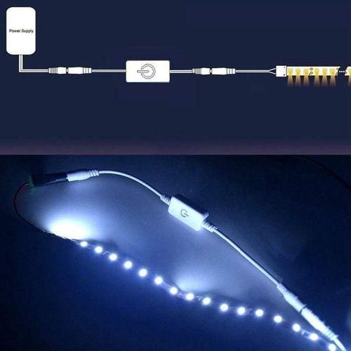 LED Monochrome Contact Switch Controller Online Stepless Dimmer Controller DC1224V 3A Contact Dimmer Black