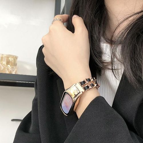 Luxury Strap For Mi Band 8 7 6 5 Premium Woman Replacement Metal Wrist Straps For Miband 4 3 Watchband Correa