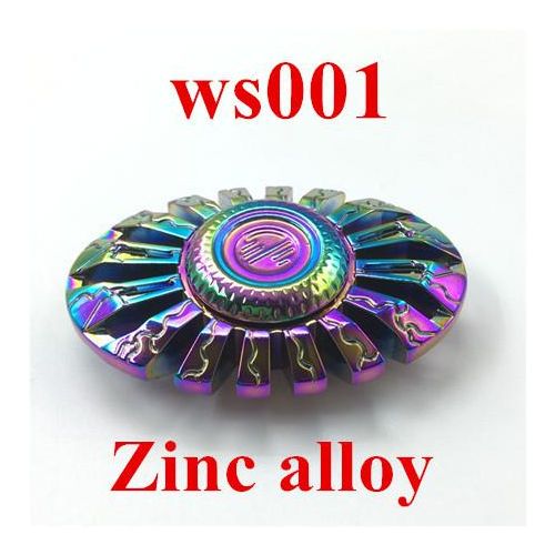 1pc Rainbow Whirlwind Tri-spinner Crab Hand Finger Multicolor Wheel Spiner Spinner Toy For Kids Christmas