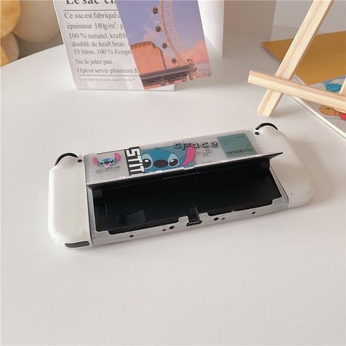 Stitch Transparent Case For Switch/oled Game Console Ns Joy Con Controller Soft Tpu Protective Cover Accessories