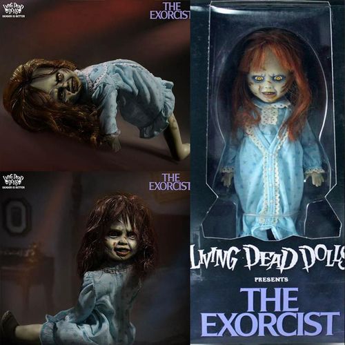 Living Dead Dolls The Exorcist Terror Film Action Figure Mezco Toys Scary Bride of Chucky Horror Gift Halloween 28cm