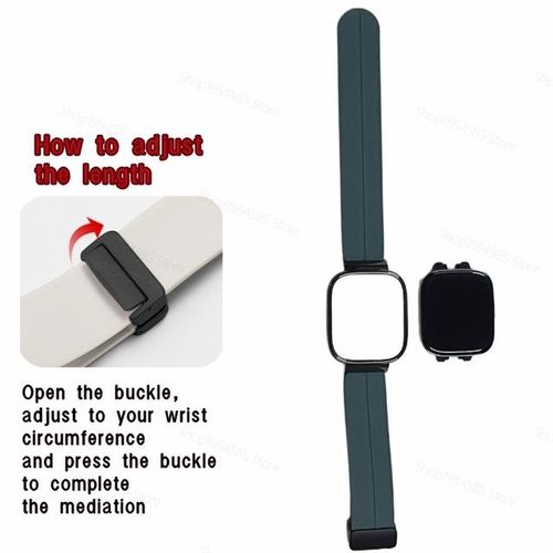 Magnetic Strap For Redmi Watch 3 2lite Metal Frame Soft Silicone Magnetic Clasp Ajust Length For Mi Watch 3 2 Case Strap