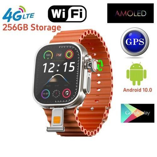 S10 Ultra MAX Smartwatch 4G Android 10.0 180 &deg; Rotary Camera 256GB ROM WiFi GPS SIM Card 2.2 Inch Amoled Play Store Smart Watch