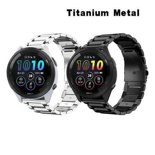 Forerunner 265 255 245 Watch Straps For Garmin Vivoactive 4 3 Strap Venu 2 Plus Bracelet Band Replacement 22/20mm Titanium Alloy