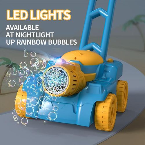Automatic Soap Bubble Machine Stroller Walker Toys for Toddler Electric Bubble Maker Summer Outdoor Toys for Kids