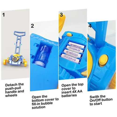 Automatic Soap Bubble Machine Stroller Walker Toys for Toddler Electric Bubble Maker Summer Outdoor Toys for Kids