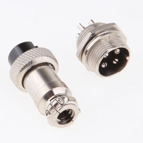 GX16 4-Pin Aviation Pug Male And Female Panel Metal Connector Socket