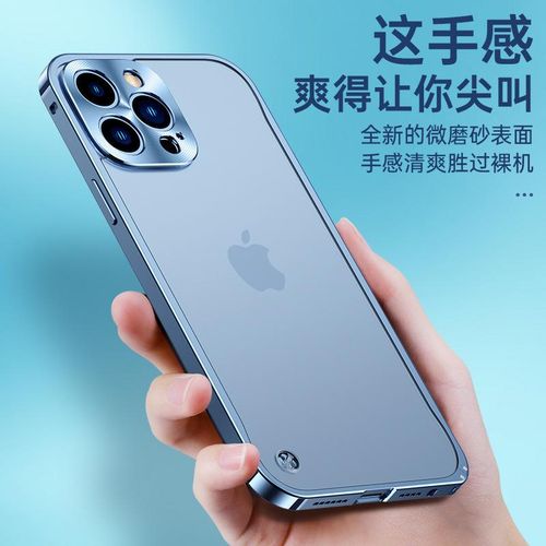 Suitable for Iphone13 Phone Case MagSafe Magnetic Suction Seahorse Buckle Metal Frame 12 Frosted Backboard Protective Cover