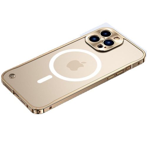 Suitable for Iphone13 Phone Case MagSafe Magnetic Suction Seahorse Buckle Metal Frame 12 Frosted Backboard Protective Cover