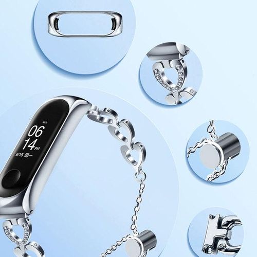 Strap For Mi Band 3 4 5 6 Stainless Steel Smartwatch Adjustable Watchband Bracelet Wrist Band Accessories