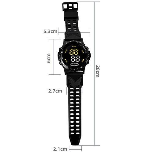 Kids Sport Watch led large screen breathable hole-dark blue