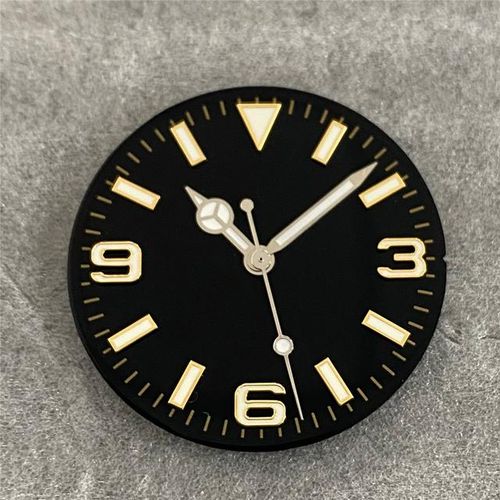 Green Luminous Number 369 Dial 28.5mm Submarine Watch Hands For Nh35/ Nh36/4r/7s Movt Spare Dial Plate Needle