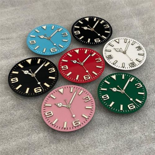 Green Luminous Number 369 Dial 28.5mm Submarine Watch Hands For Nh35/ Nh36/4r/7s Movt Spare Dial Plate Needle